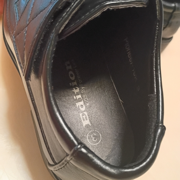 Forever Link Kids Shoes Black Slip-On Loafers - Picture 2 of 5